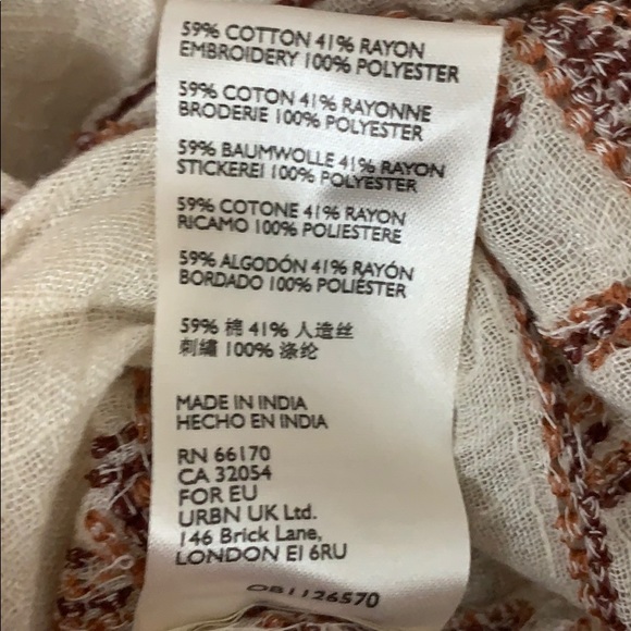 NWT Free People Saffron Embroidered Tunic in Ivory - Picture 11 of 14